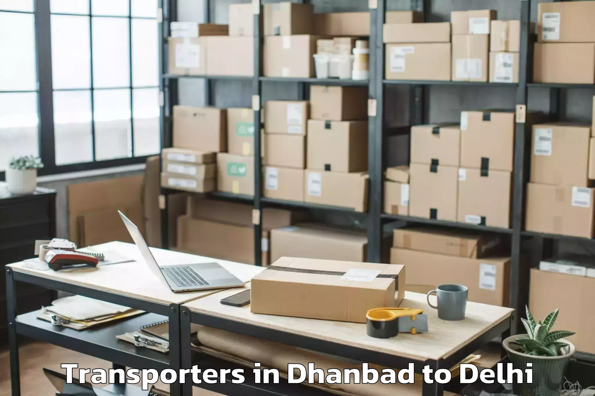 Discover Dhanbad to Alipur Transporters